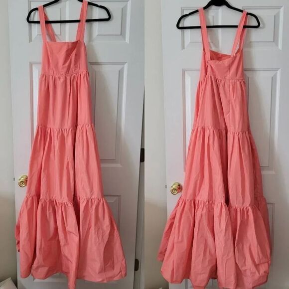 J. crew Tiered maxi dress in taffeta 8 NWOT - Picture 2 of 7